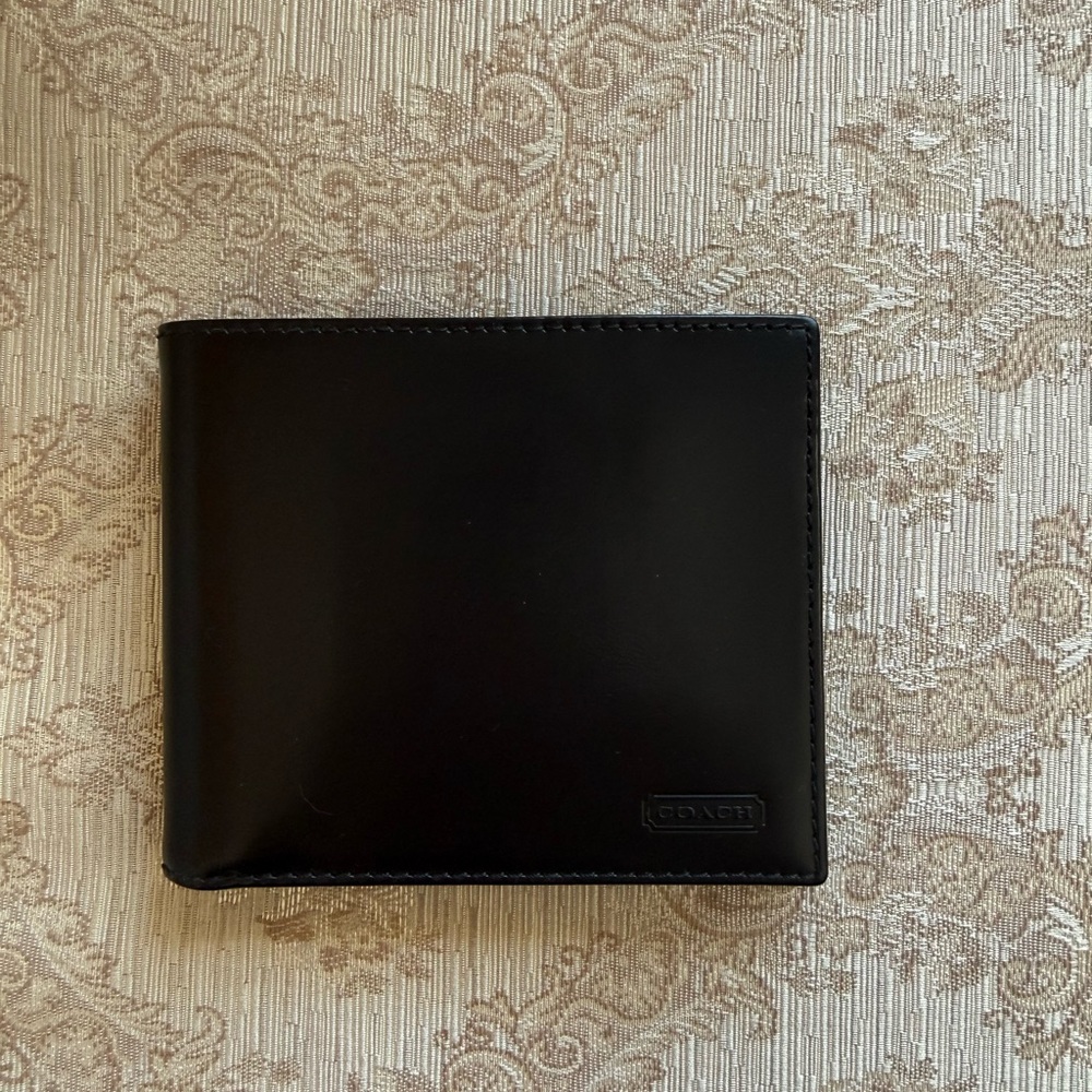 Coach Men’s Black Leather Wallet